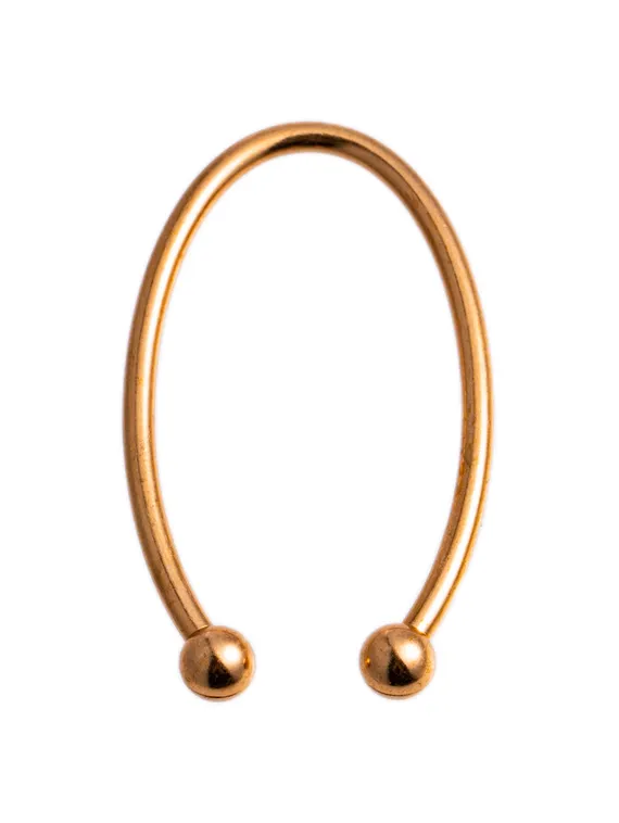 Украшение для купальника, "подкова", 58 мм, Греция, розовое золото