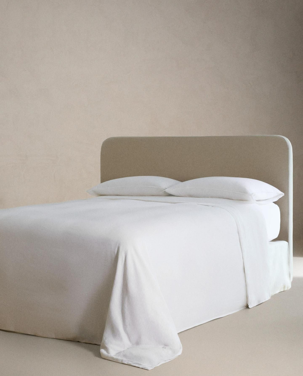 Zara Home - Простыня верхнюю одежду из льна (плотностью 235 г/м2), белый, 270x280 см