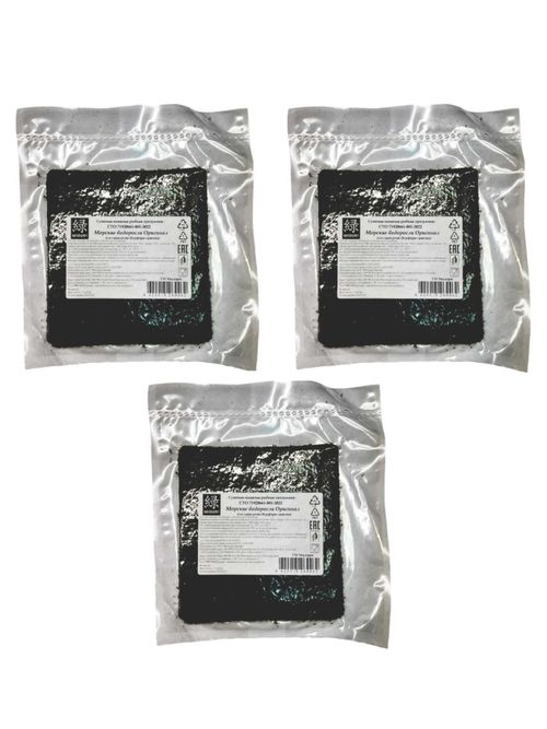 MIDORI Морские водоросли Нори Оригинал, 50 листов, 3 шт