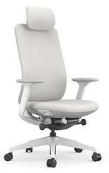 Кресло Antler EAN-001AW Белый пластик/Светло-бежевый