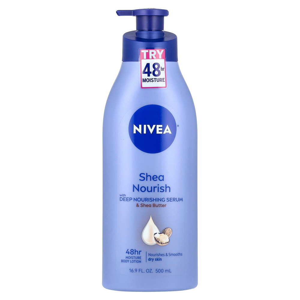 Nivea, Питательный лосьон для тела с маслом ши, 500 мл (16,9 жидк. унц.)