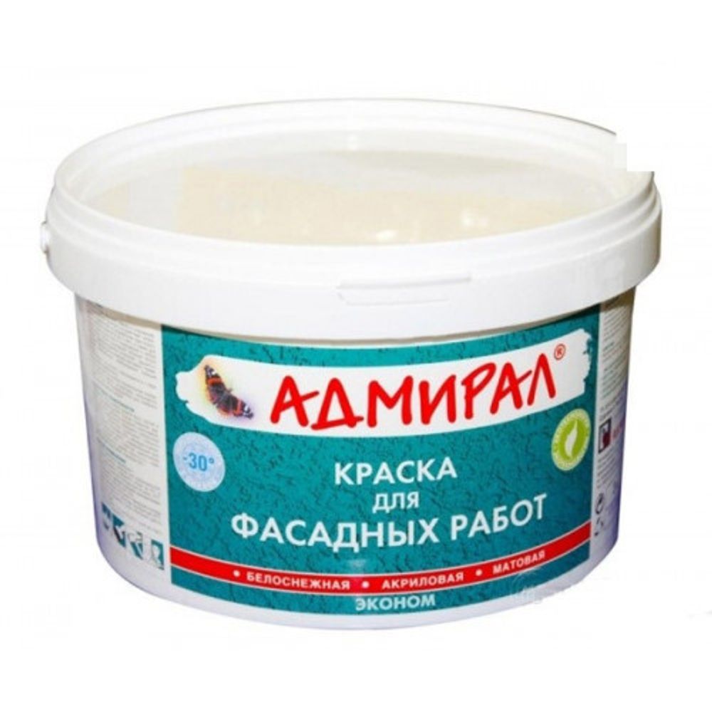 Краска В/Д 14кг фасадная эконом Адмирал
