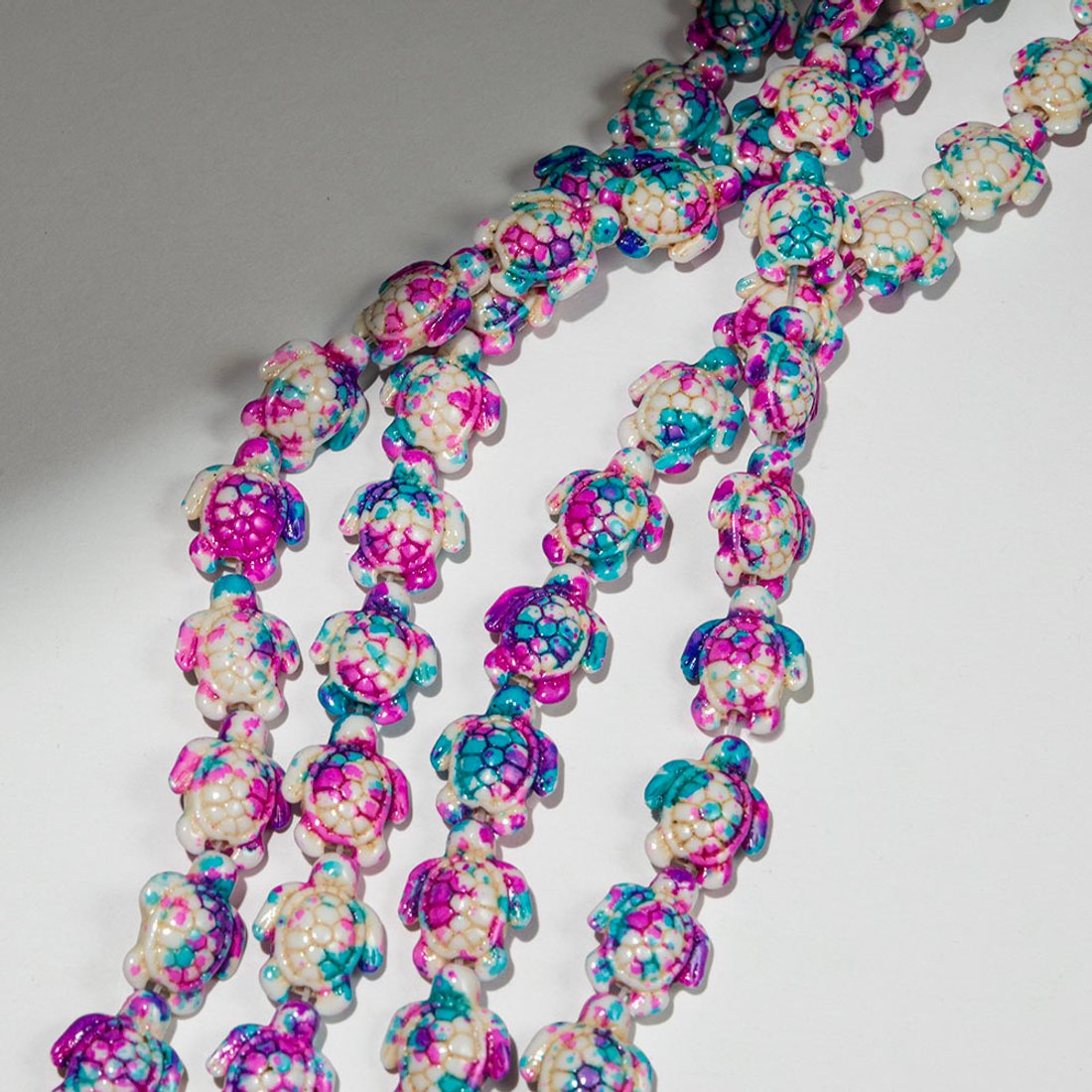 Говлит, черепашки, розово-голубые, 17*14мм