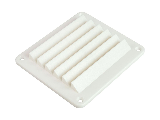 Решетка воздухозаборника 143х125х17 мм, белый