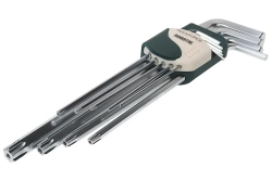 Набор ключей шестигранных RF-5093TXL: HEX/TORX, экстра длинных (Hex:1.5,2,2.5,3, 4,5,6,8,10; Torx:T10,T20,T27,T30,T40,T50,T55) 9пр. ROCKFORCE