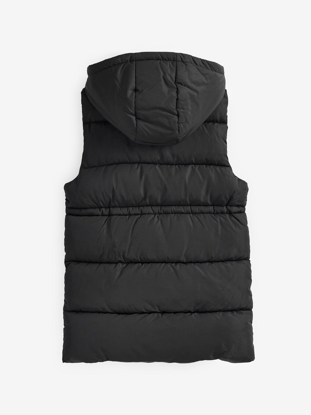 Жилет дутый удлиненный для девочки Next 371-706, Черный