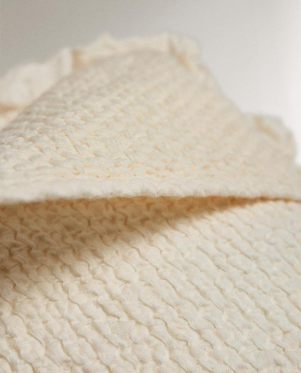 ZARA HOME ДЕТСКАЯ ХЛОПКОВАЯ НАВОЛОЧКА, ЭКРЮ