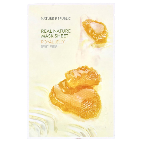 Nature Republic, Real Nature Beauty Mask Sheet, маточное молочко, 1 шт., 23 мл (0,77 жидк. унц.)