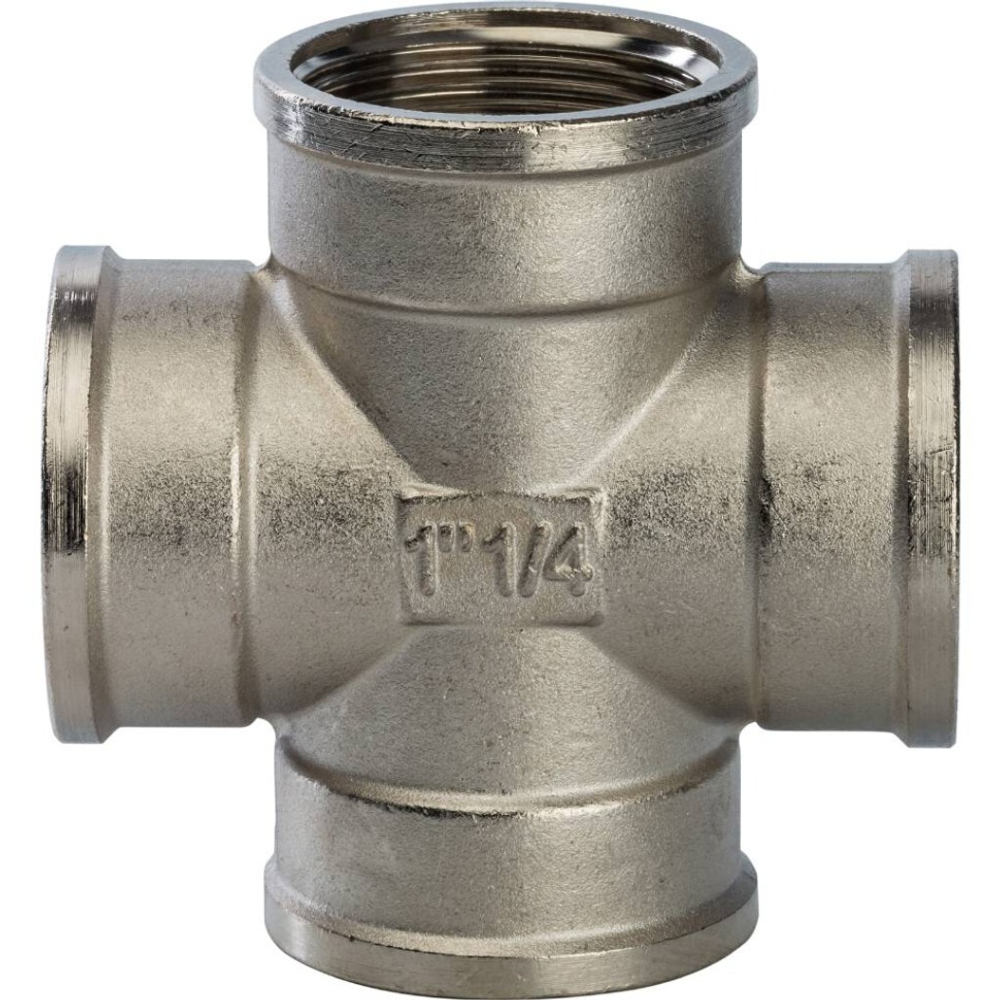 Крестовина ВВ никелированная 1"1/4 STOUT