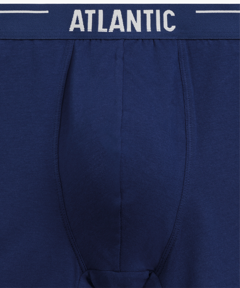 Мужские трусы шорты Atlantic, набор из 5 шт., хлопок, морская волна + бирюзово-зелёные + чёрные + серые меланж + тёмно-голубые, 5SMH-004