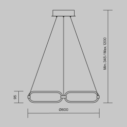 Подвесной светильник Maytoni MOD017PL-L50MG