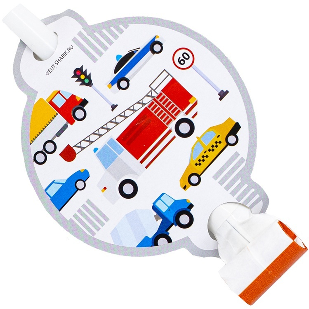 Язык-гудок с карт Машинки 6шт