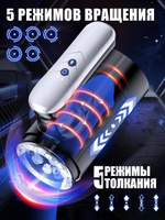 Автоматический сквозной мастурбатор с движением и вращением