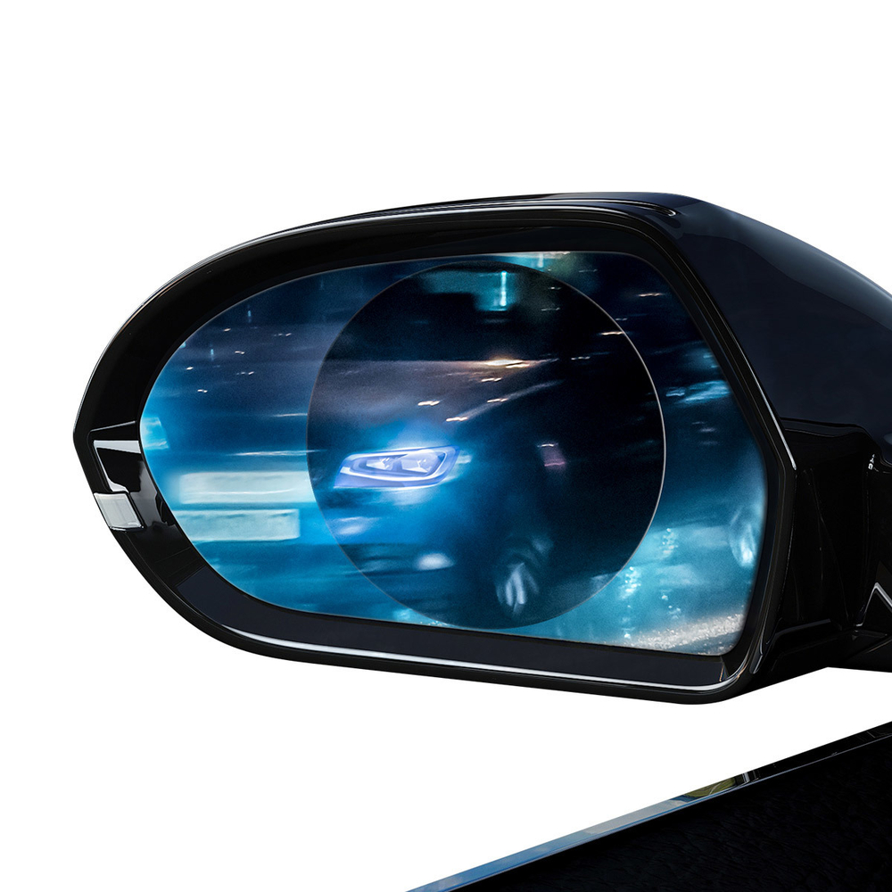 Защитная плёнка антидождь для зеркала Baseus Rainproof Film for Car Rear-View Mirror 0.15mm 2шт - 95x95 мм