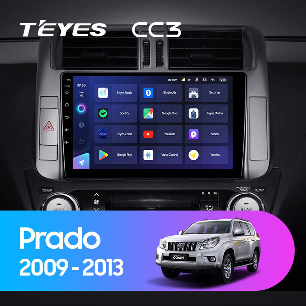 Teyes CC3 9" для Toyota Land Cruiser Prado 2009-2013