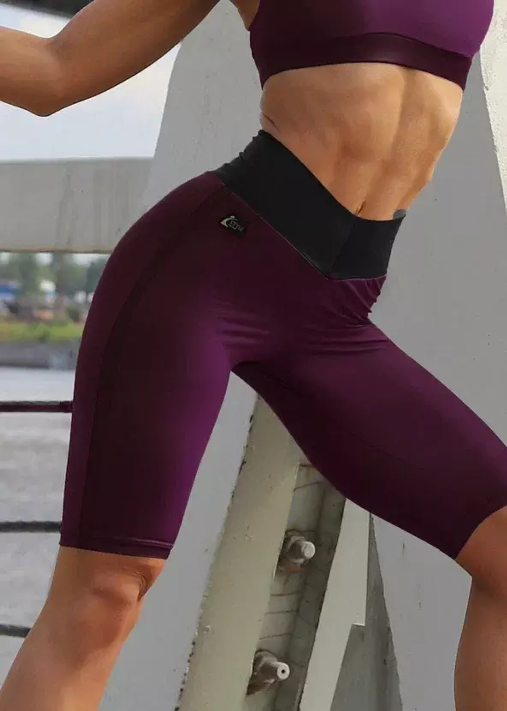 Велоcипедки Panties, Слива-черный