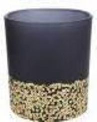 Подсвечник Маренго Клер для чайных свечей 7*7*8 см., черный, блестки, Koopman (ABT612170/4 )