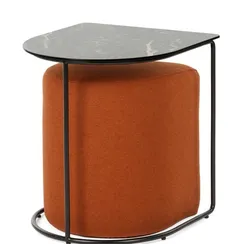 Кофейный столик с пуфом Eglens 44х42