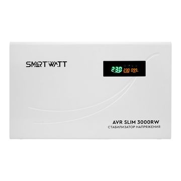 Настенный стабилизатор напряжения 3000 Вт SMARTWATT AVR SLIM 3000RW, фото №844814593