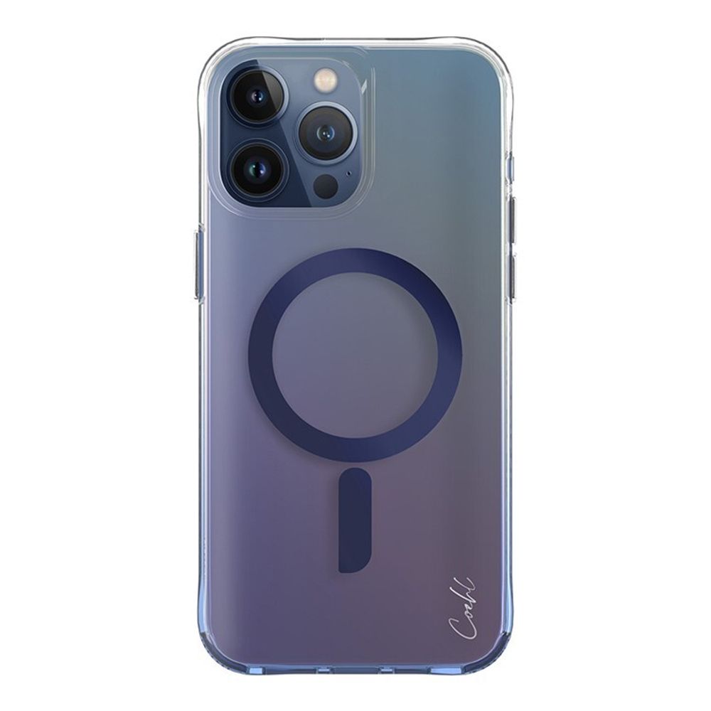 Чехол Uniq COEHL для iPhone 15 Pro Max Dazze Azure Blue (MagSafe) (Голубой)