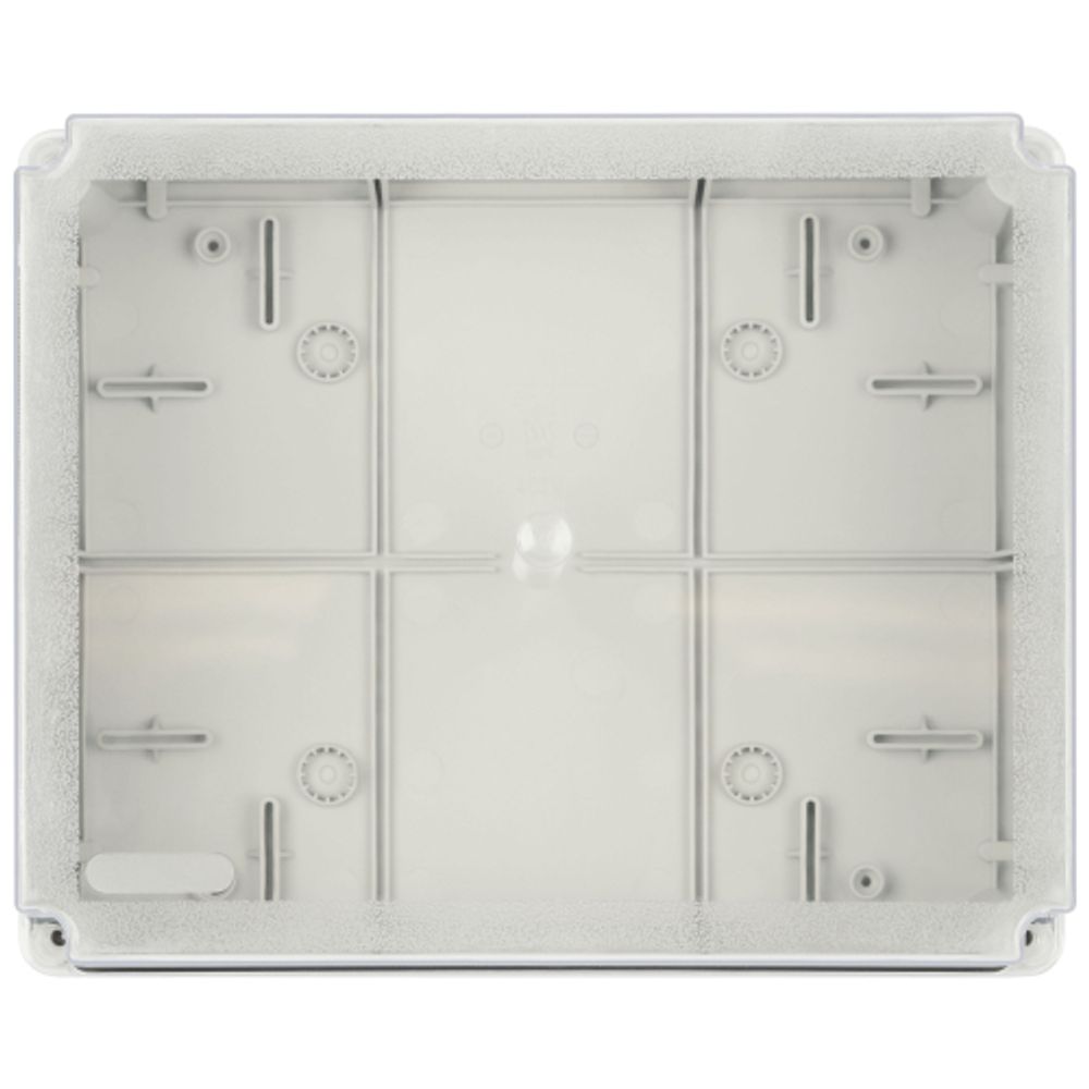 Распаячная коробка ЭРА KORvpk-240-195-165 ОП серая 240х195х165мм прозрачная крышка на винтах d25-3шт d32-2шт IP55