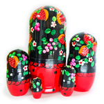 Сувенир Матрешка 170*d90мм 5 кукол с ягодами