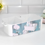 Полка для душа "Kvina", цвет снежно-белый