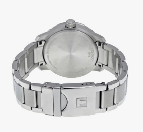 Мужские швейцарские часы с секундомером Tissot T095.417.11.037.00 вид сзади