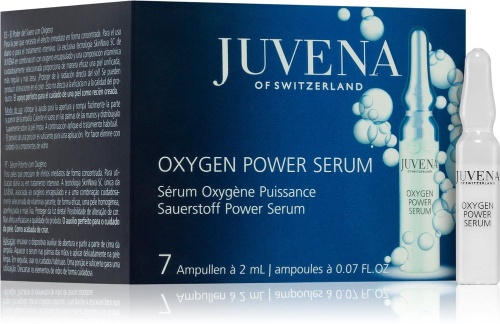 Juvena Specialists Oxygen Power Serum - 7-дневная восстанавливающая процедура для уставшей кожи. /   7x2  ml  / GTIN 9007867761892