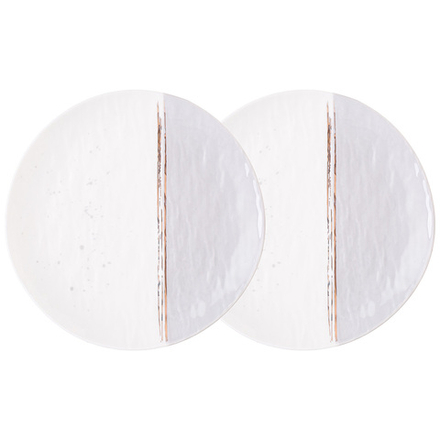 НАБОР ТАРЕЛОК ОБЕДЕННЫХ LEFARD "GREY" 2 ШТ. 25,5 СМ (КОР=12НАБ.)