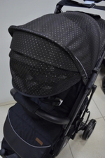 Коляска прогулочная Babalo 2022 Звезда текстиль на чёрной раме с сумкой