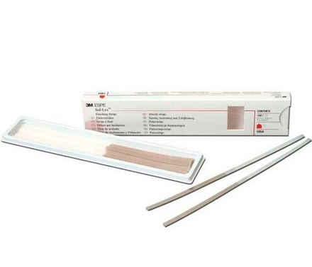 Штрипсы Sof-Lex 1954N узкие, бежево-белые (грубые/средние), 100 шт для интерпроксимальных поверхностей