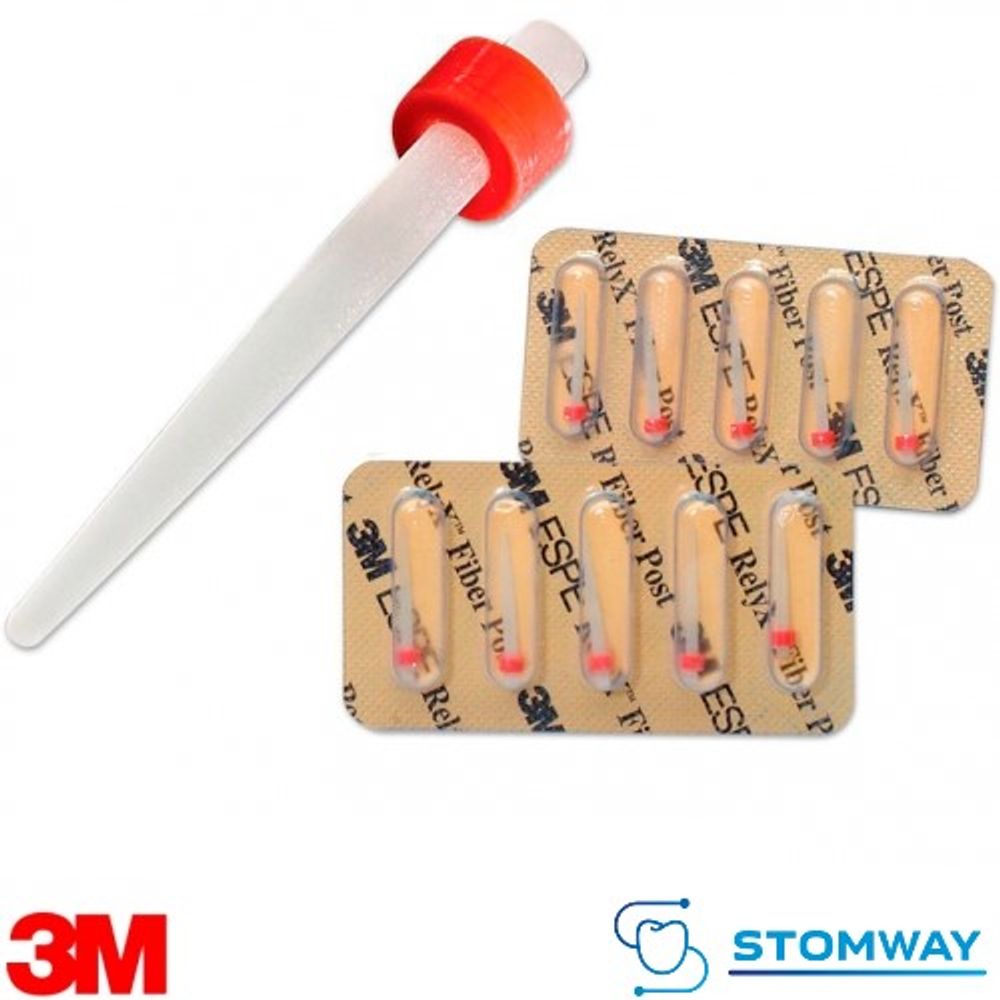 Relyx Fiber Post Штифты стекловолоконные размер 2 Красные (10 шт.) диаметр 1,6 мм