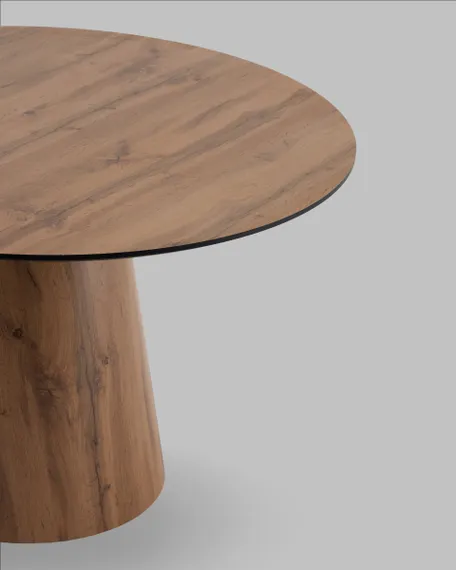 Стол Sesamo Ø120 см, HPL дуб вотан