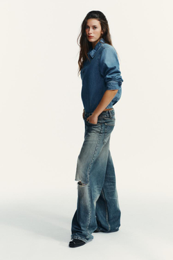 ZARA БОДИ-РУБАШКА С ПОДПЛЕЧНИКАМИ, СИНИЙ