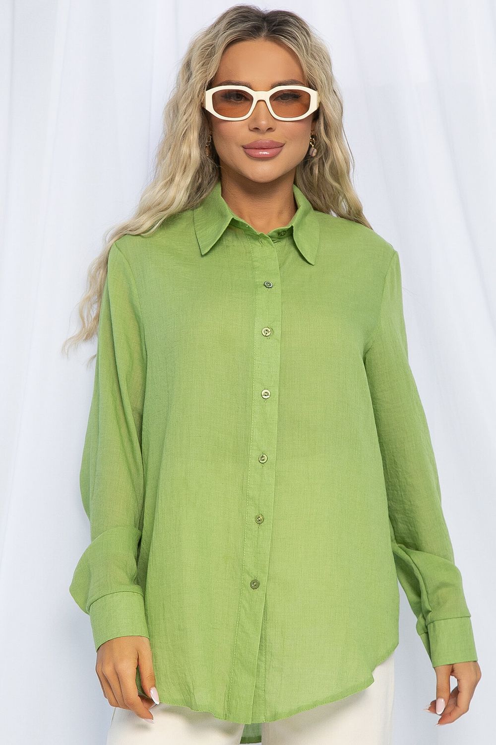 Рубашка Воздушное настроение (зеленая) Б13190-7М LT Collection