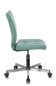 Кресло Бюрократ CH-330M/GREY без подлокотников серо-голубой Lincoln 212 искусственная кожа крестовина металл