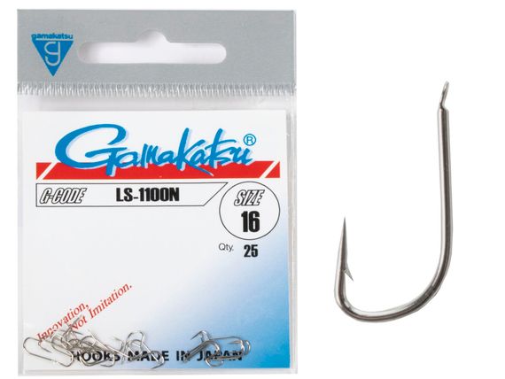 Крючки Gamakatsu LS-1100N HOOKS NICKEL разм. 16 25шт.