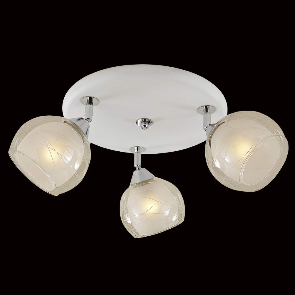 Citilux Самба CL158131 Люстра с поворотными плафонами Белая Хром