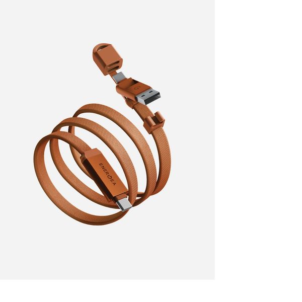 Кабель Energea Sheath 2 в 1, USB-C to Lightning / USB-C, 60W 1.2M, Темно-серый | Gunmetal