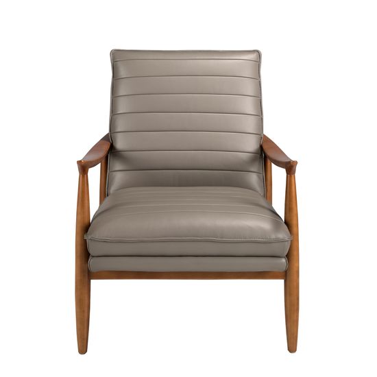 Кресло 5130/KFA1100-T541029 из серой кожи Испания