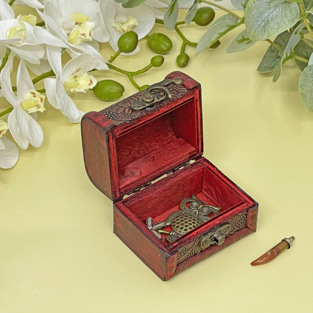 Сундук - шкатулка из дерева «KOLISTA», цвет как на фото, 8*6*6см (упаковка коробка)