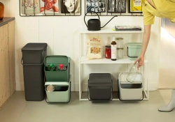 Brabantia - Контейнер для мусора Sort &amp; Go 20л для сортировки, серый / артикул   277726  / GTIN 8710755277726