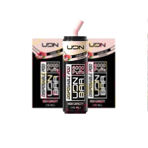 Одноразовая электронная сигарета UDN BAR - Lychee Ice (6000 затяжек)