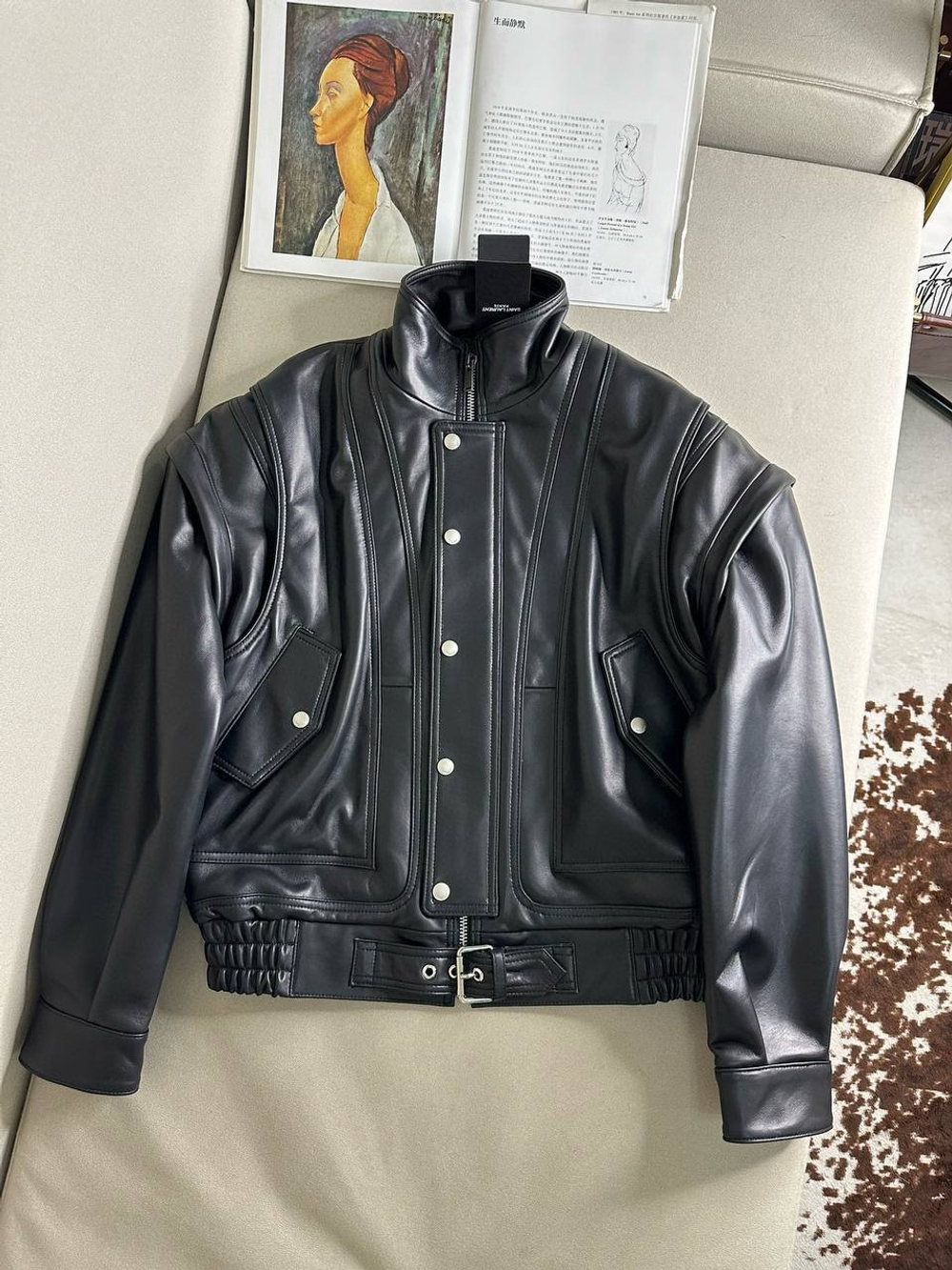 Кожаная куртка Yves Saint Laurent, арт. 476781887
