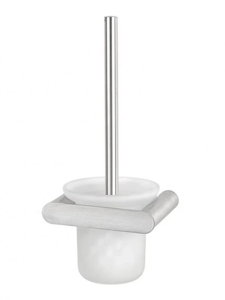 Ёршик туалетный настенный нерж. сталь/стекло VERONA 16877.S матовый