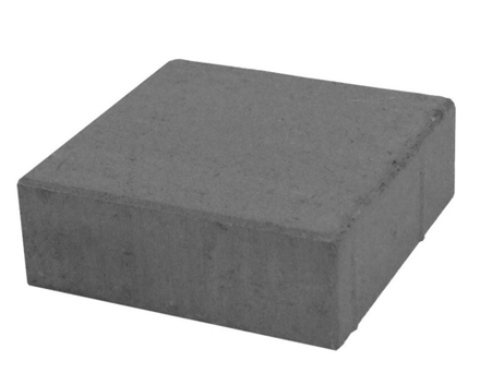 Брусчатка Квадрат 200x200x60 мм серый