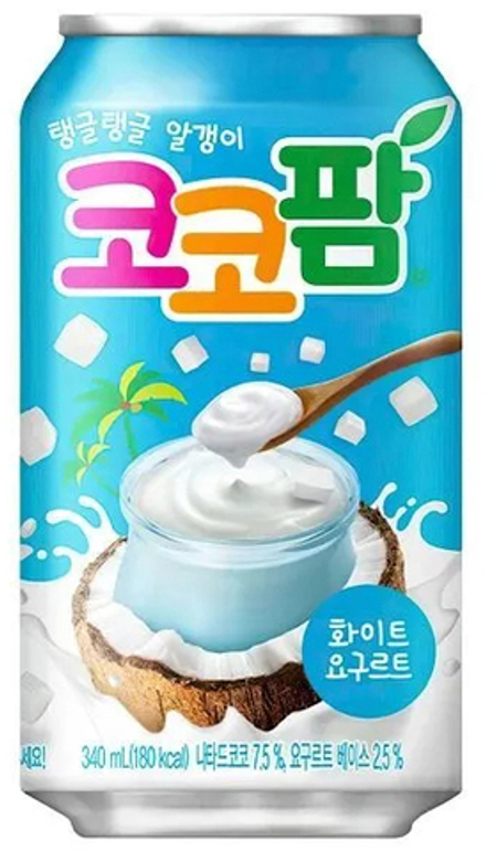 Газированный напиток Haitai Coco Palm Yogurt "Йогурт и Кокос" 0.34 - банка