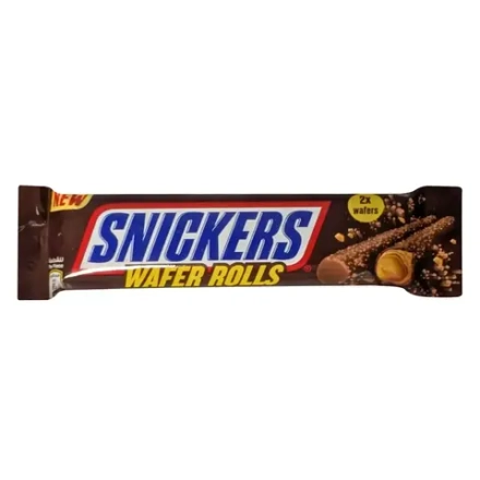 Вафельные палочки SNICKERS Water Rolls с начинкой, 22,5 г