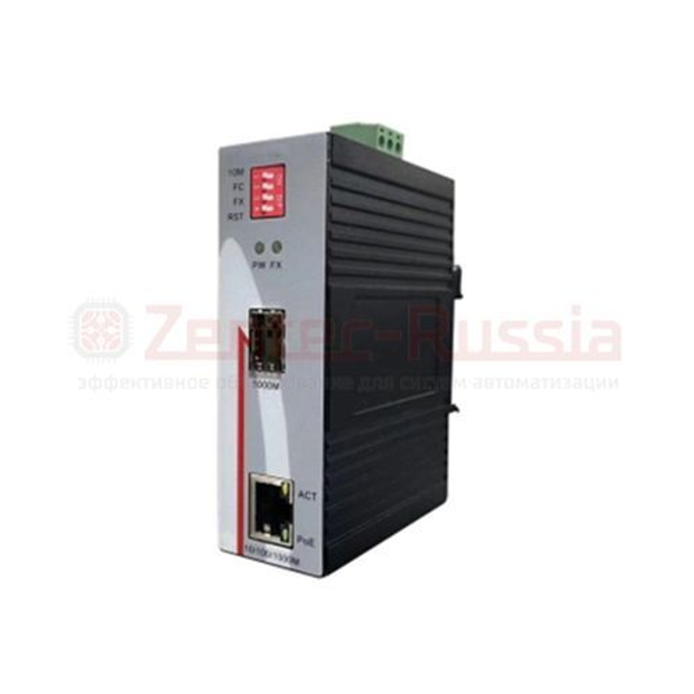 MES-1324-4S-L2 1*GE SFP +1*GE Copper промышленный гигабитный медиаконвертер